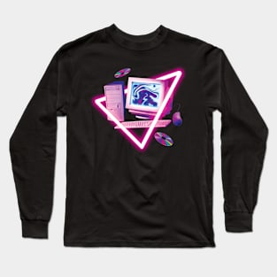 Computer Wave Long Sleeve T-Shirt